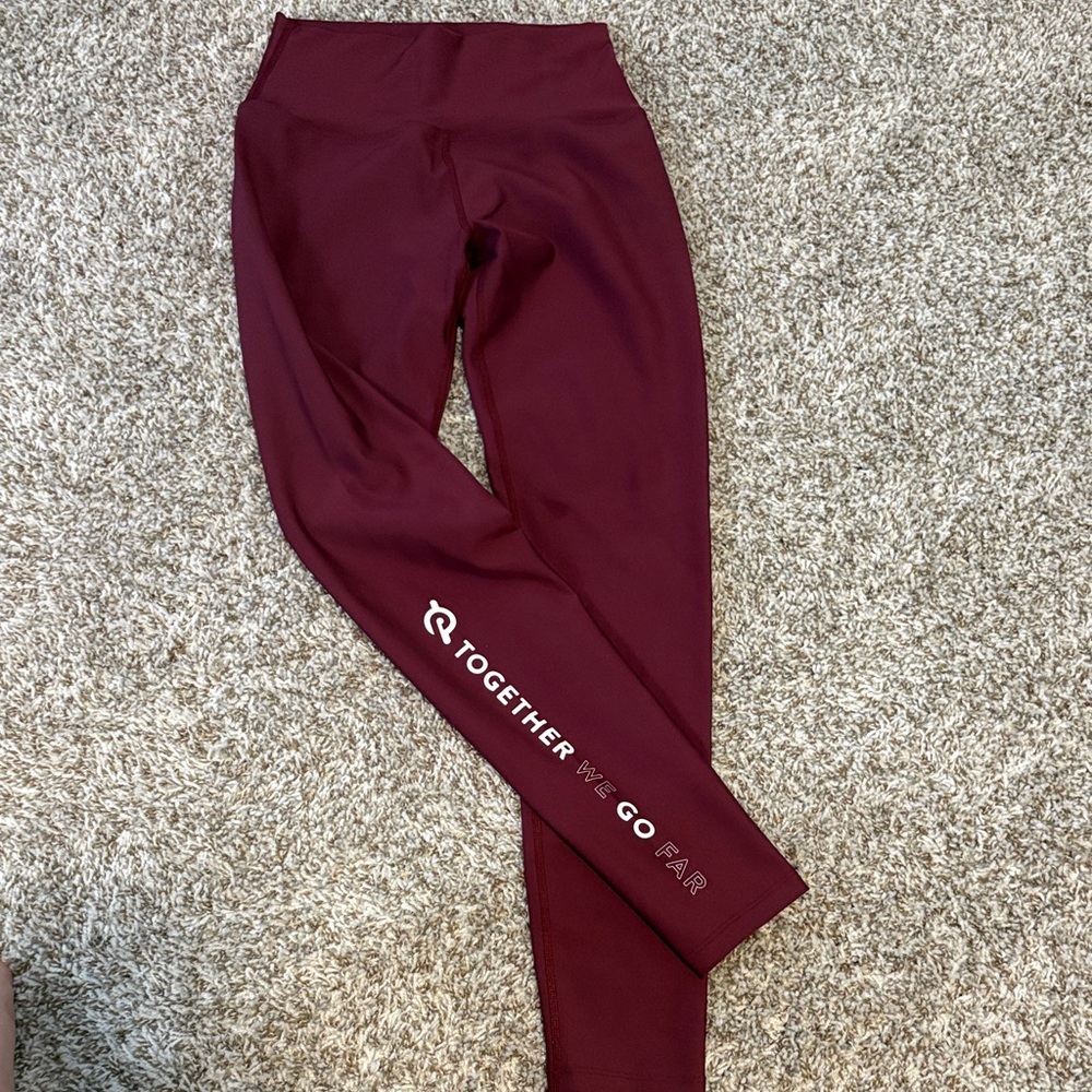 Peloton Maroon Leggings